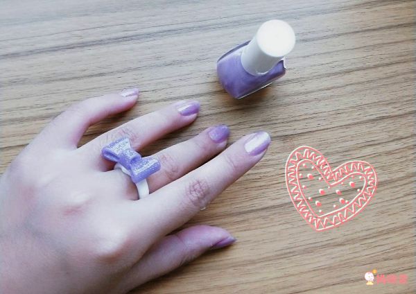 韓國 Peach and - 兒童安全水溶性蝴蝶結指甲油(附戒指)-11貝兒美女黃-10ml