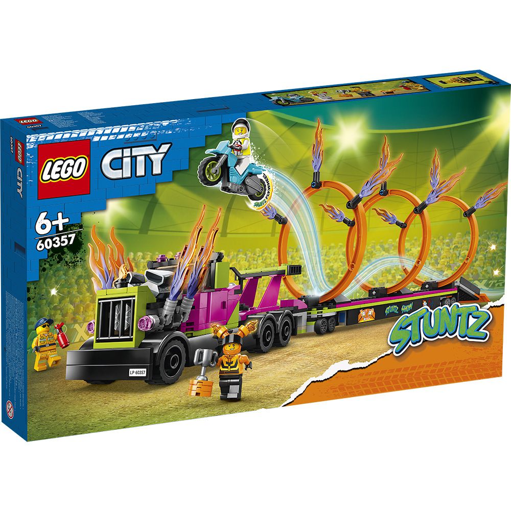樂高 LEGO - 樂高積木 LEGO《 LT60357 》City 城市系列 - 特技卡車和火圈挑戰組