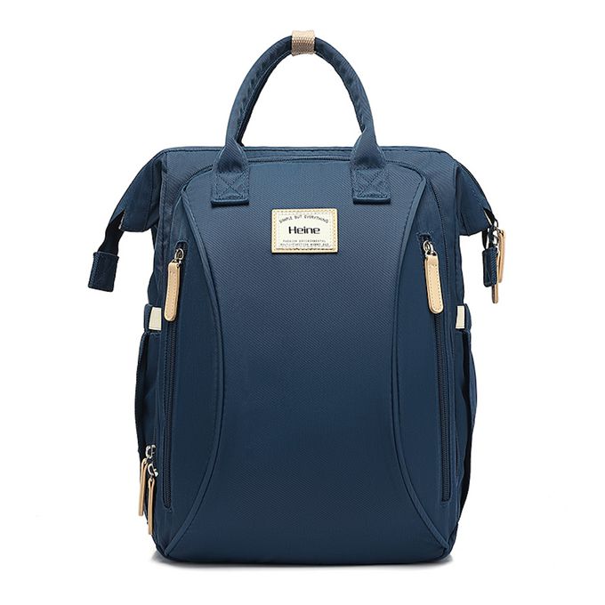 Heine 海恩 - WIN-215 後背包 收納後背包 媽媽包 尼龍包 待產包 育兒包 女包-靛藍