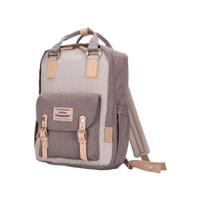 Heine 海恩 - WIN-191多功能後背包 媽媽包 尼龍包 防盜防潑水背包-象牙灰色