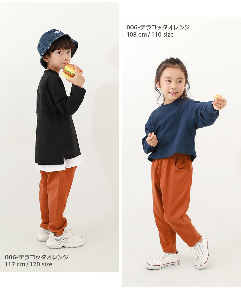 日本 devirock - 簡約廓形率性休閒感長褲-卡其棕