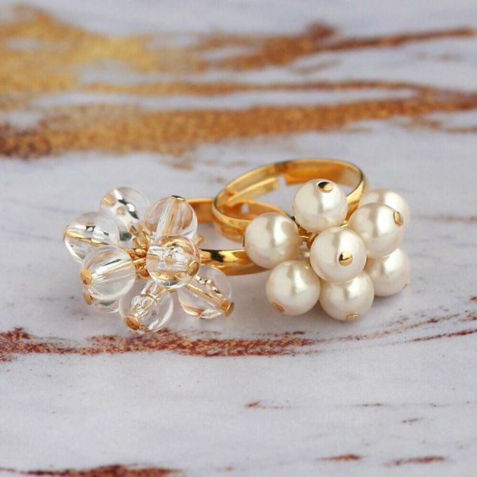 日本 Melody Accessory - 日本製 爛漫女孩動感串珠18K金戒指