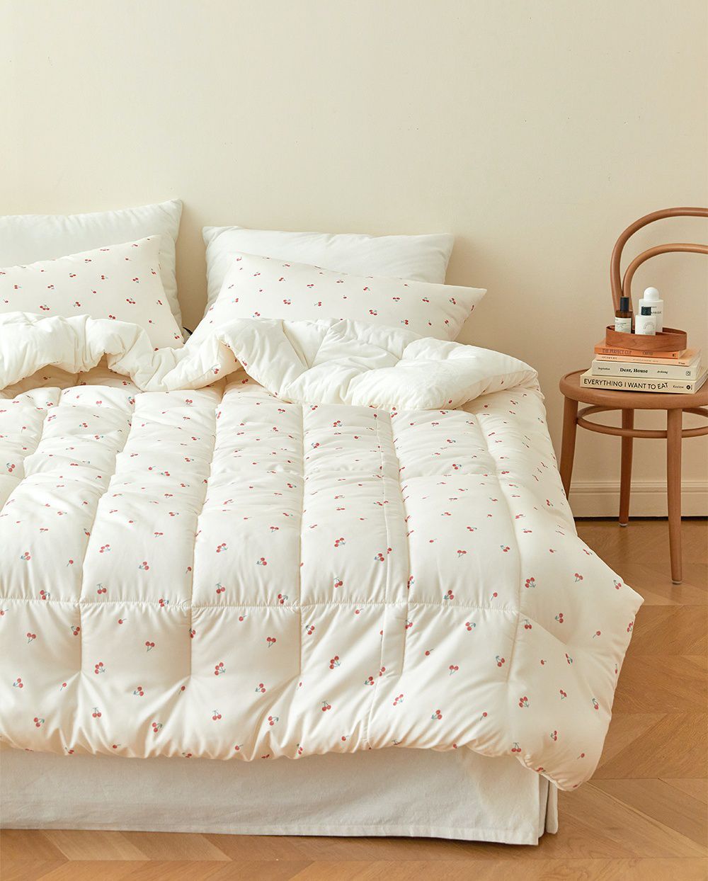 韓國 Maatila - 可水洗超細纖維棉花糖棉被-甜心櫻桃