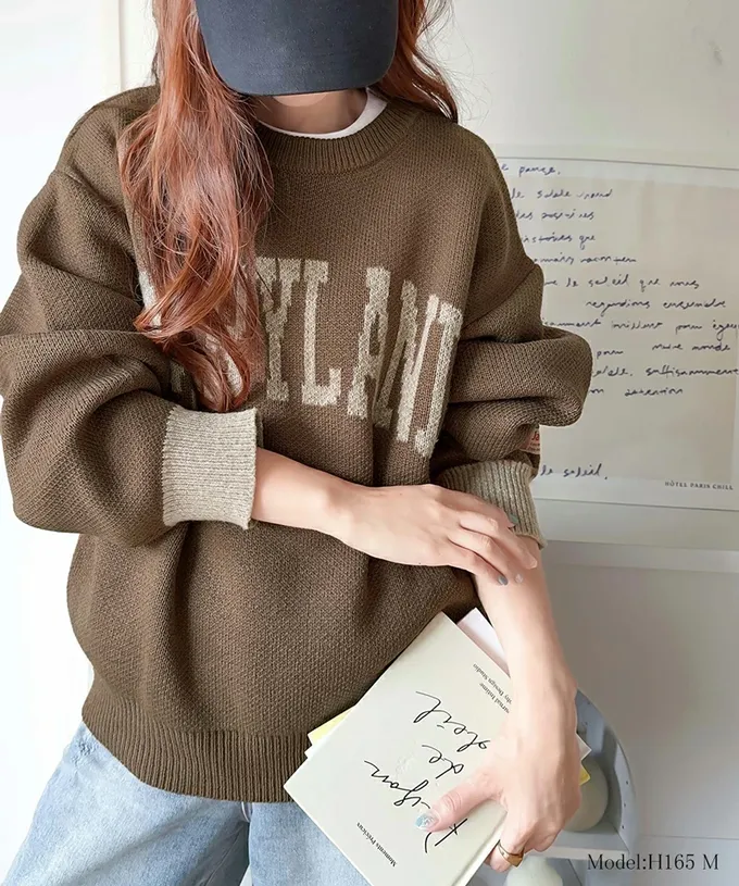 日本 Classical Elf - Java 前後2way袖配色厚針織上衣-灰