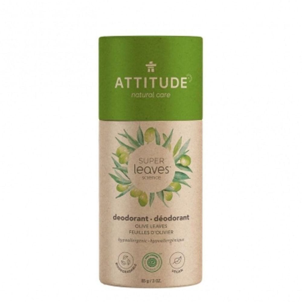加拿大 ATTITUDE 艾特優 - Super Leaves 橄欖葉體味除臭劑-85g