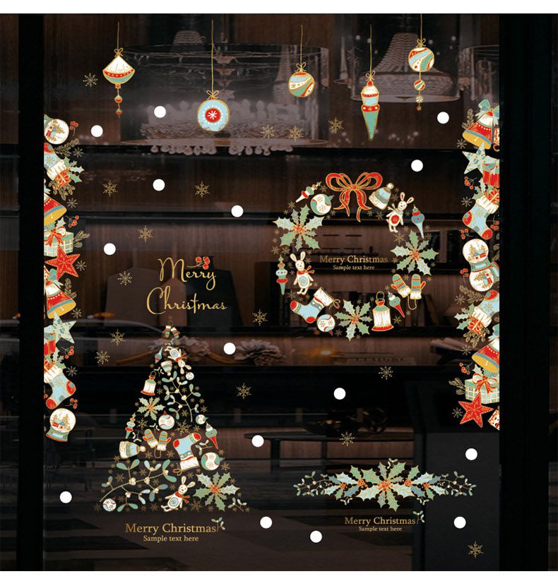 JB Design - 時尚壁貼-聖誕樹花圈 HM92054ds (60cm*90cm)