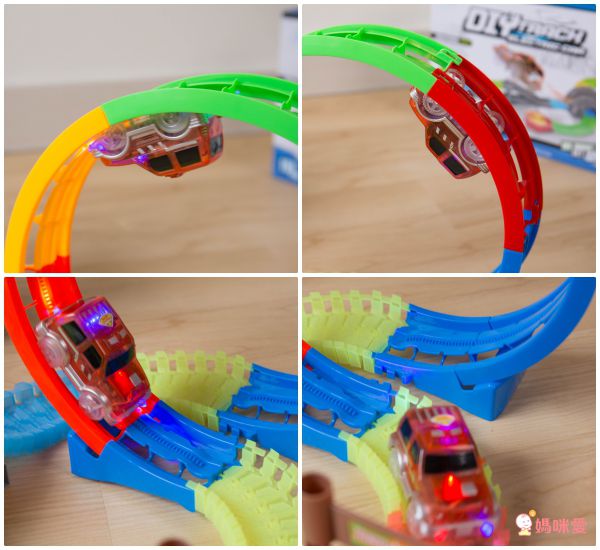 BQOCH - 【兒童益智玩具】電動夜光軌道車 風火輪 (132pcs)