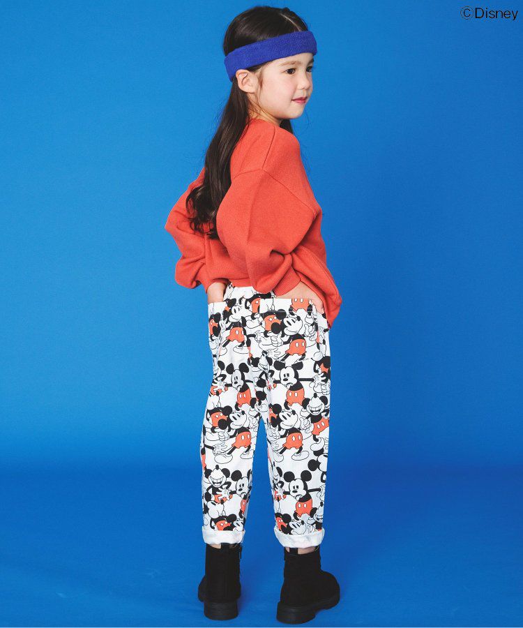 日本 BREEZE - 聯名款 迪士尼印花長袖上衣-米奇復古-黃