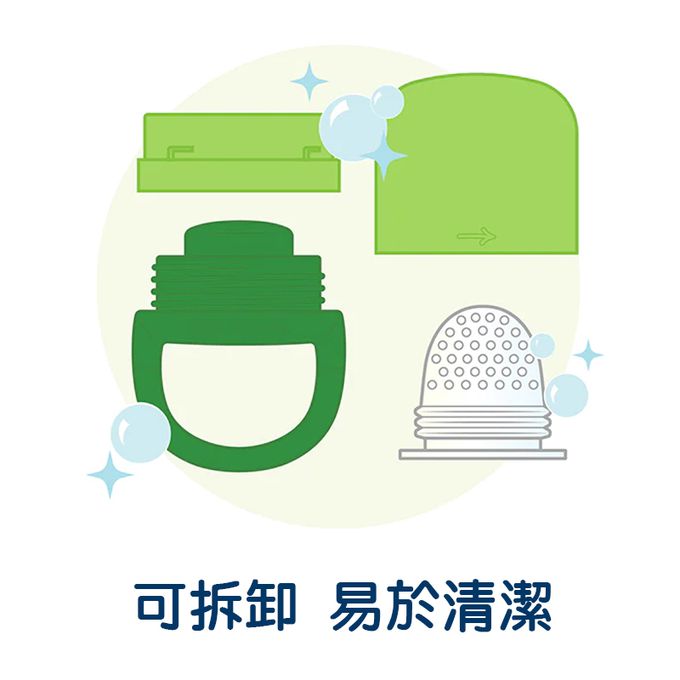 美國 green sprouts - 小綠芽咬咬樂副食品輔食器-檸檬黃