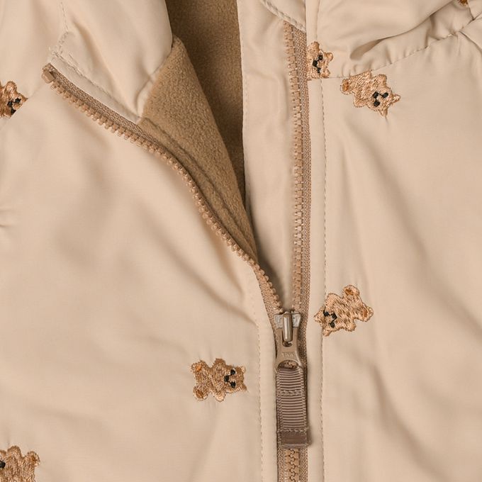 akachan honpo - 趣味夾克-滿版刺繡-淺卡其色