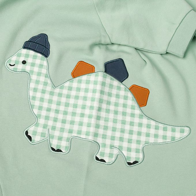 akachan honpo - 長袖兔裝 翻身神隊友-彈性材質-綠色