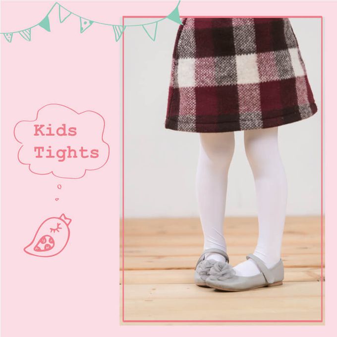 貝柔 Peilou - 女童彈性褲襪-純色(2雙組)-黑色