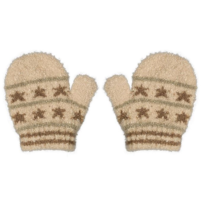 akachan honpo - 手套-星星-淺卡其色 (100cm)