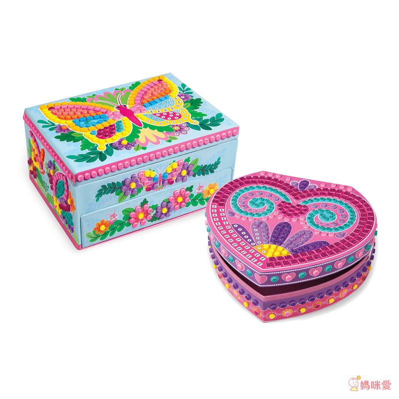 加拿大 Sticky Mosaics - 馬賽克拼貼-珠寶收藏盒-821 pcs