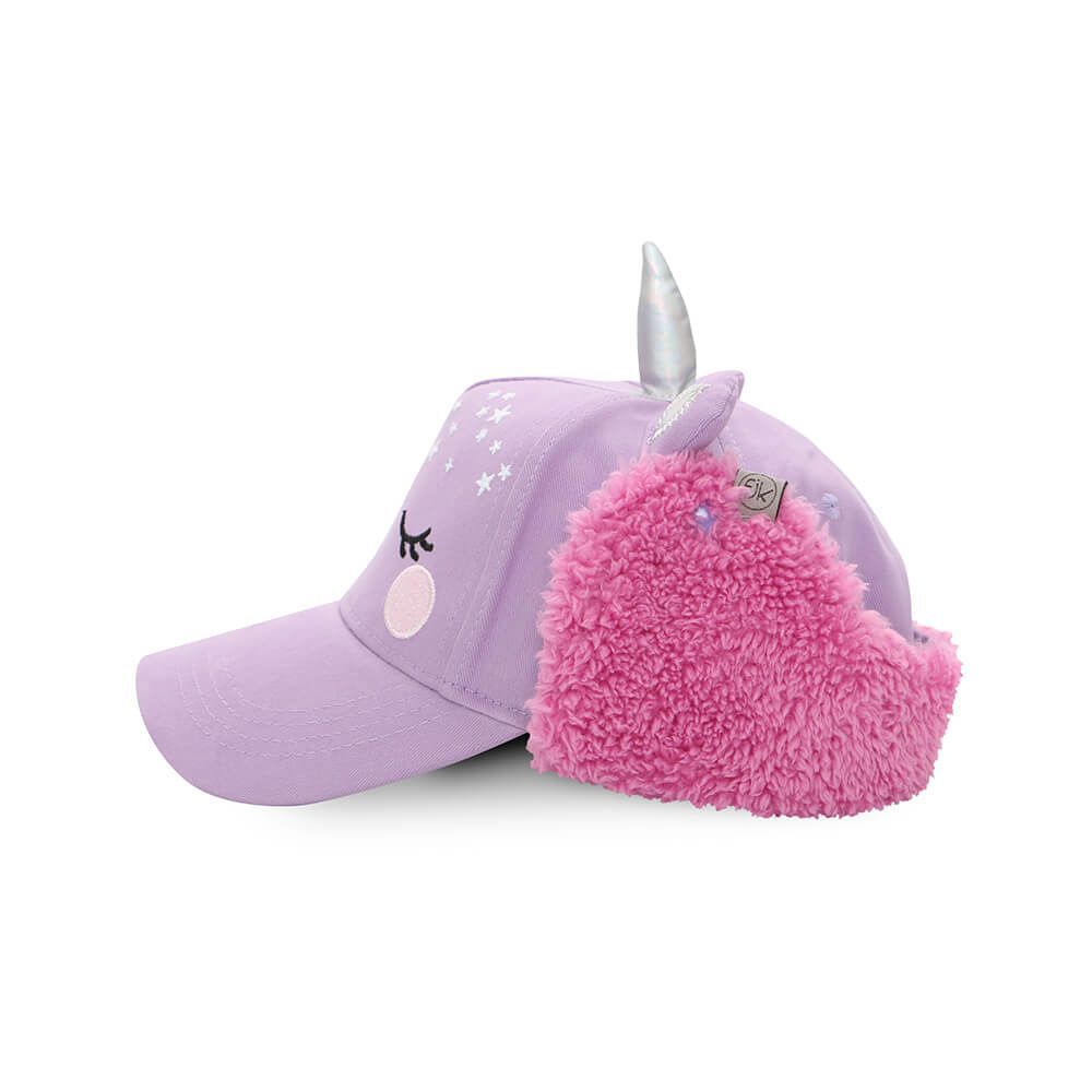 加拿大 flapjackkids - 3D造型遮耳棒球帽-獨角獸