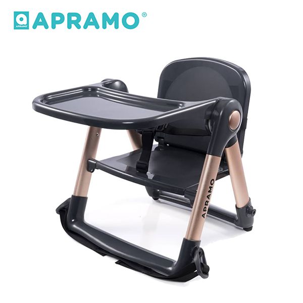 英國 Apramo - 摺疊式兒童餐椅 Flippa Dining Booster-魔法金-附專屬提袋.坐墊