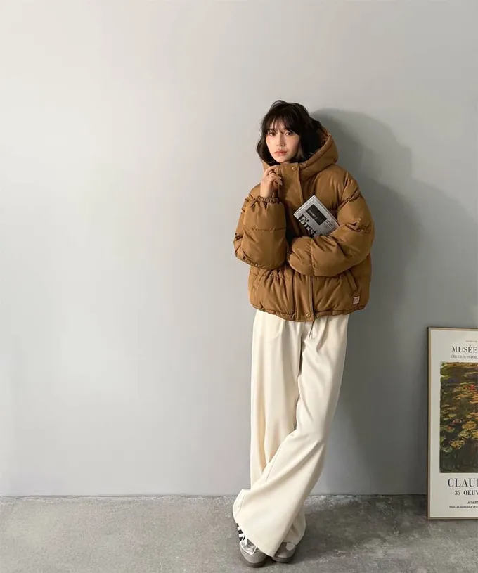 日本 Classical Elf - [必收]Java 連帽保暖科技羽絨外套-象牙