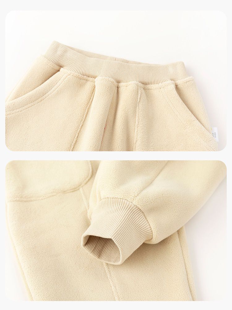 喜氣拜年暖暖休閒長褲-福氣到-黑色