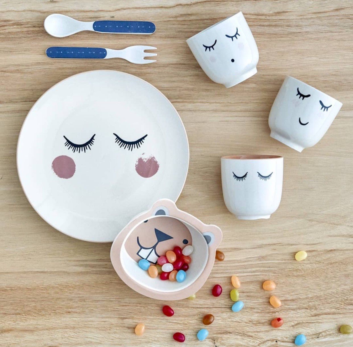 BLOOMINGVILLE - 眉毛彎彎-對杯 180ML