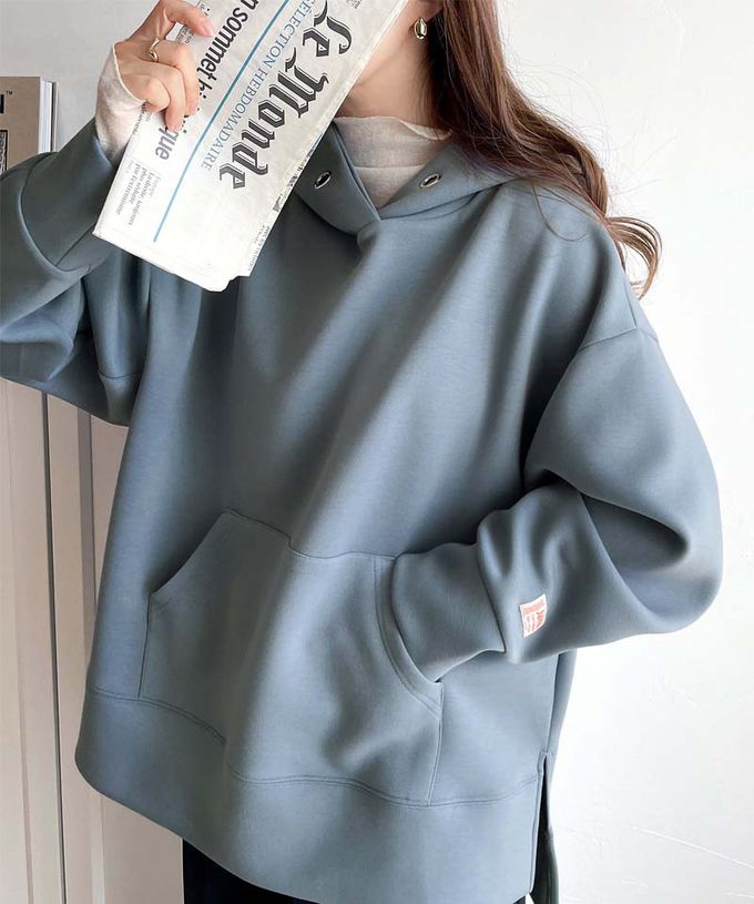 日本 Classical Elf - Java 舒適空氣棉長袖帽T-黑