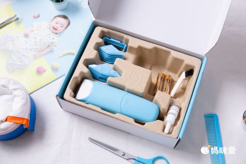 奧本電剪 - 家用充電式陶瓷理髮器-湖水藍【充電式】