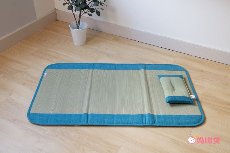 日本池彥 - 抗菌除臭濕度調節 藺草兒童床墊-狸-咖啡 (70x140cm)