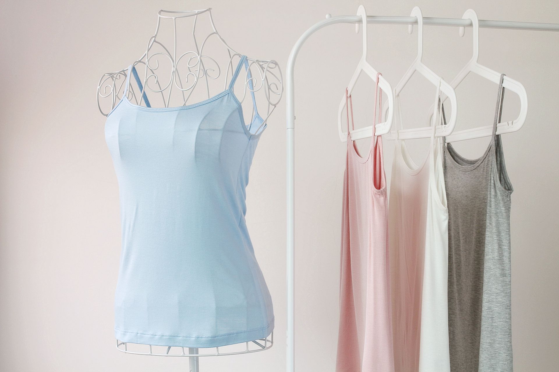 Peachy - 獨家訂製 綿柔細肩內著-綿柔細肩內著-蜜桃粉 (F)