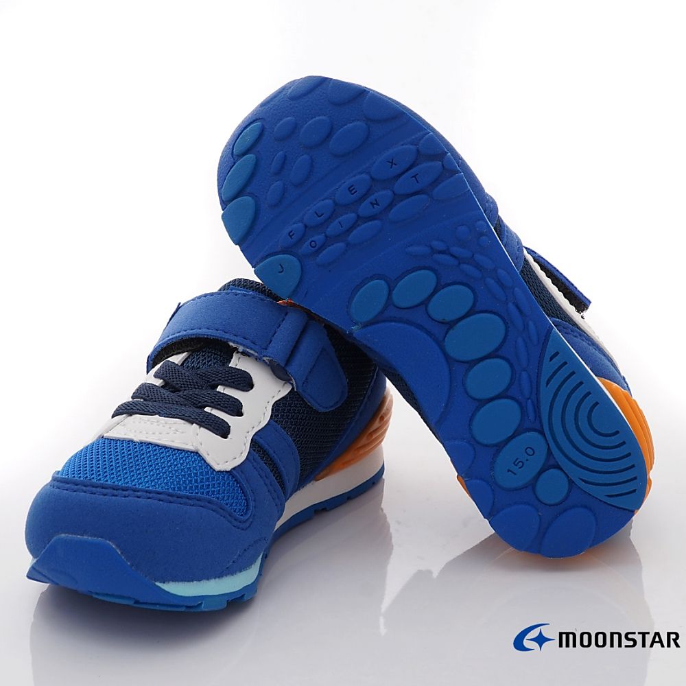 Moonstar日本月星 - 月星HI系列十大機能款(中小童段)-運動鞋-藍