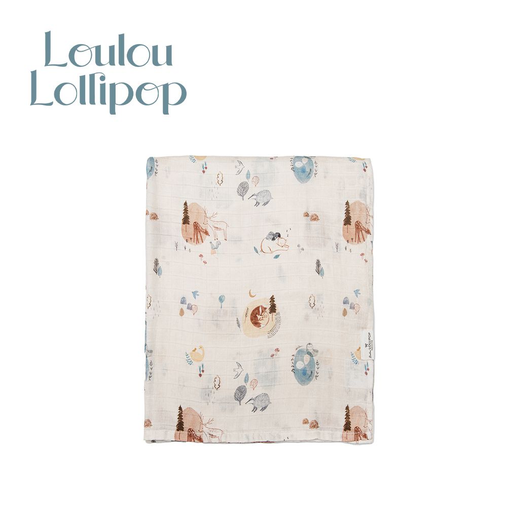 Loulou Lollipop - 竹纖維透氣包巾-主題款-童話森林 (120x120cm)