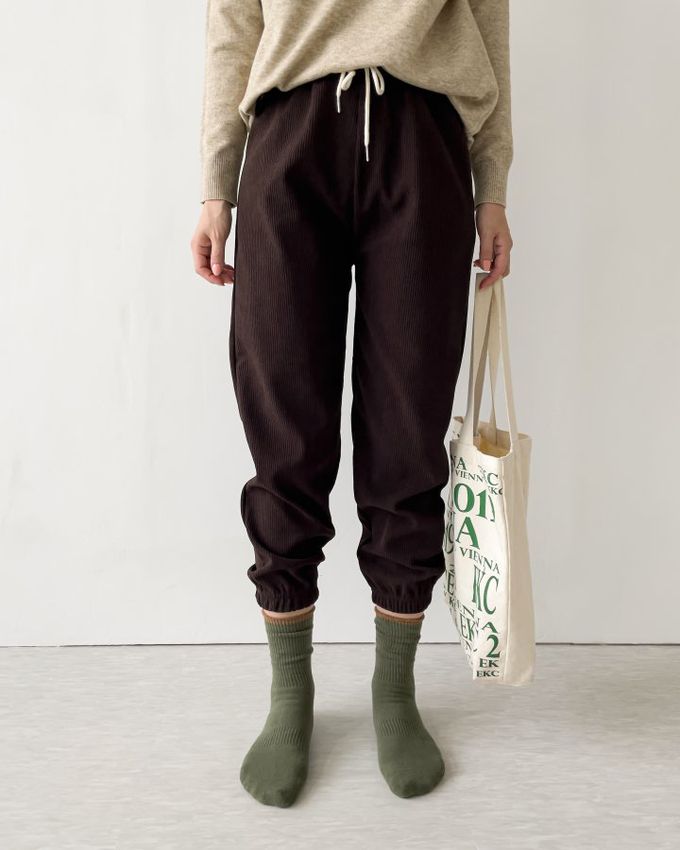 韓國Marian - 撞色百搭中筒襪-黑色 (Free)