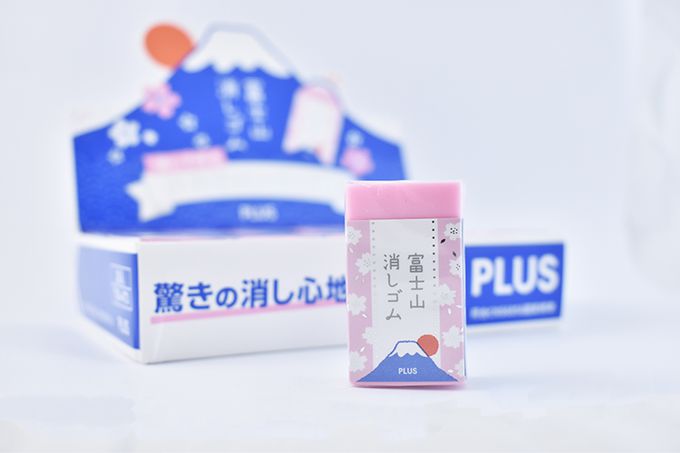 PLUS - 富士山橡皮擦-櫻花