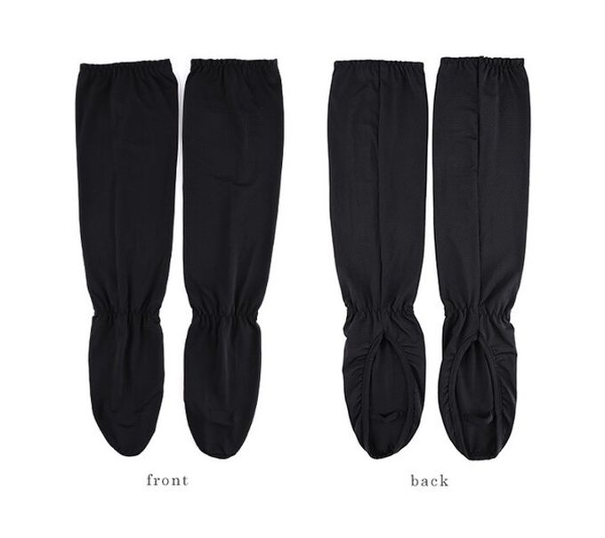 日本 LIZDAYS - 接觸涼感 抗UV彈性袖套(指環型覆蓋)-黑