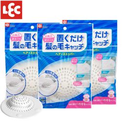 日本 LEC - 濾髮蓋附吸盤(中)x3入組