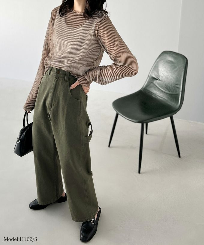 日本 Classical Elf - 超顯瘦厚磅百搭直筒褲-復古刷色