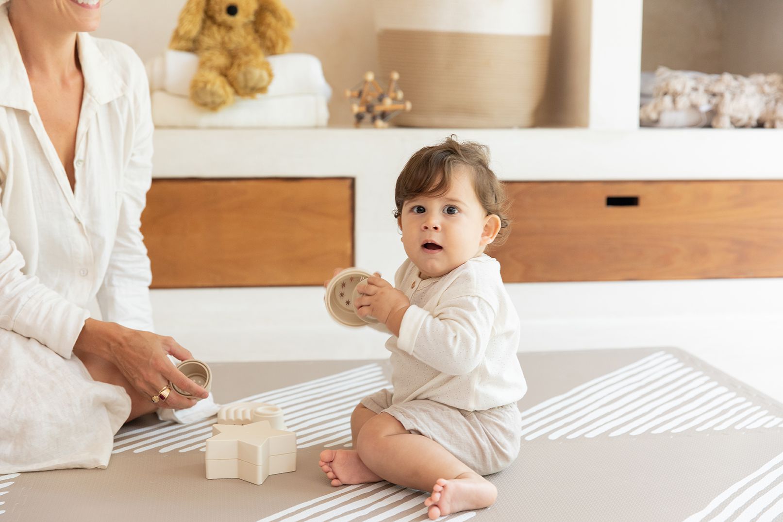 德國 toddlekind - 沙灘系列遊戲地墊-溫暖棕