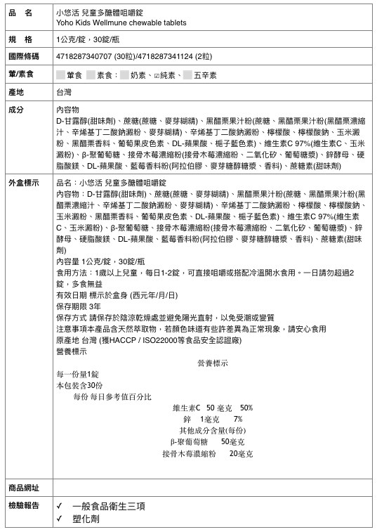 1元試吃ｘ獨家優惠組【悠活原力】多醣體咀嚼錠ｘ敏立清益生菌