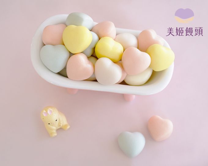 美姬饅頭 - 愛心造型一口小饅頭 (一袋)-180g