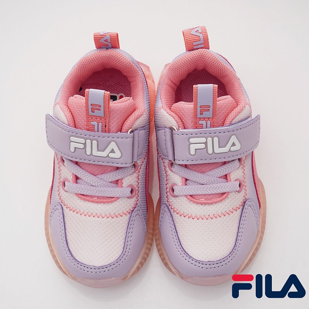 FILA - FILA康特杯電燈運動鞋款(中大童段)-運動鞋-粉