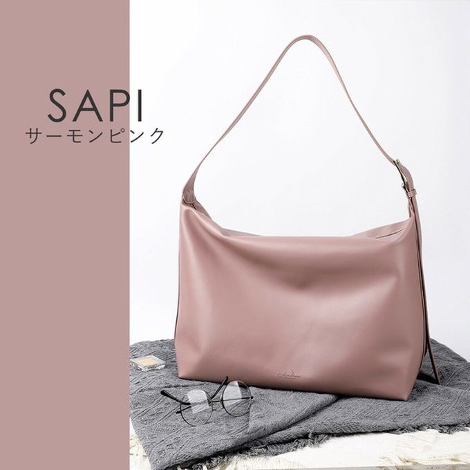 日本 LIZDAYS - 柔滑簡約百搭大容量側背包-(可裝A4)-黑 (36x30.5cm)