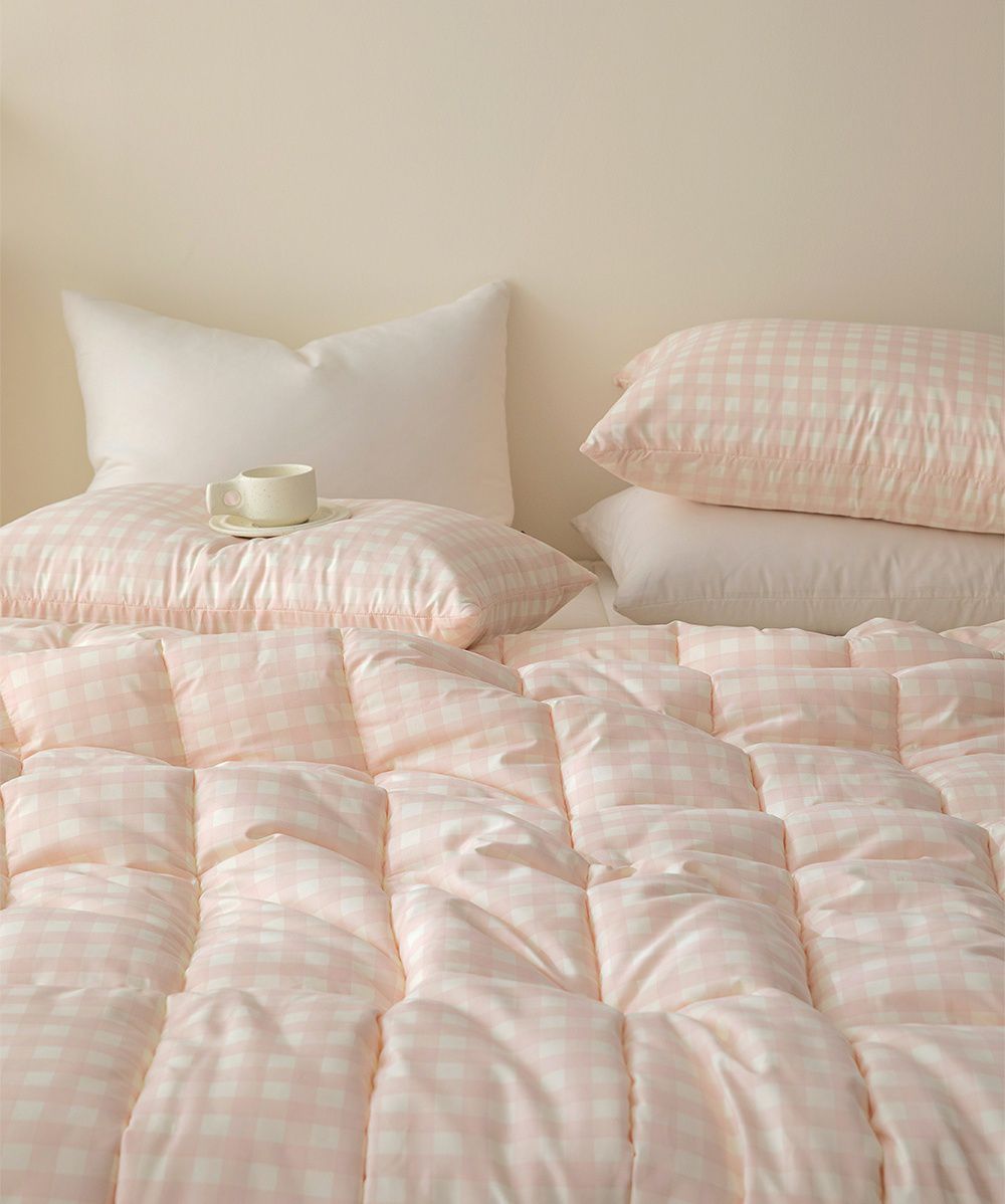 韓國 Maatila - 可水洗超細纖維桃皮感棉被-草莓果凍