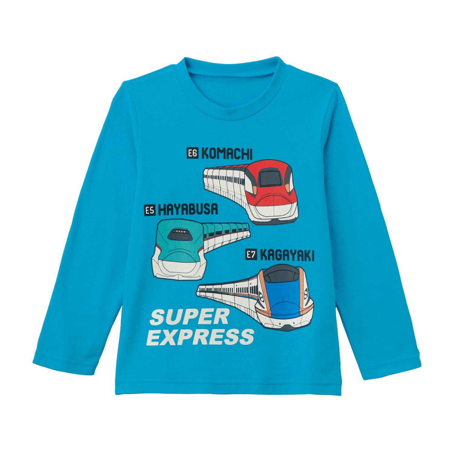 日本千趣會 - (JR新幹線) 純棉印花長T-五款車頭-墨綠