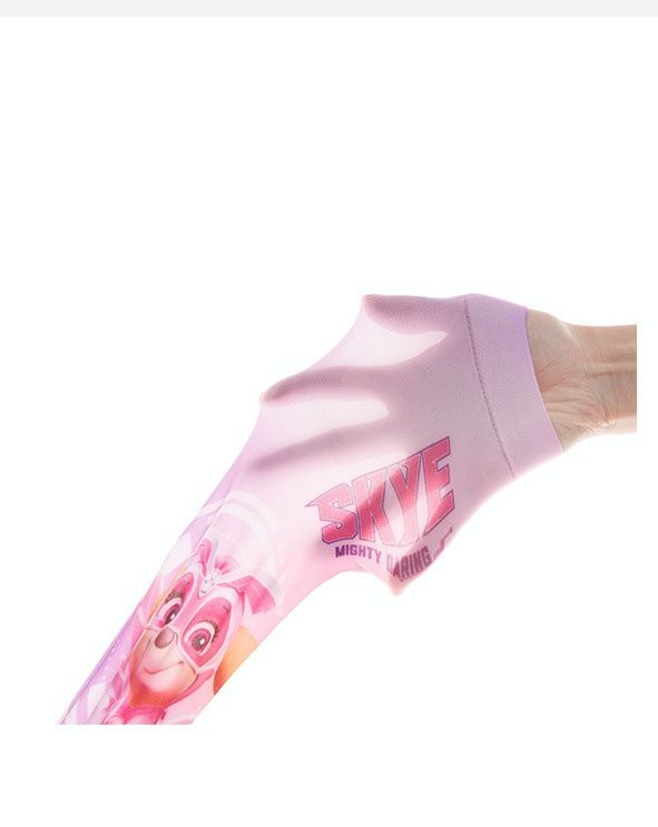 卡通汪汪隊冰絲兒童防曬袖套-卡通人物珠珠-紫色 (9x32x7.5cm)-漸層款