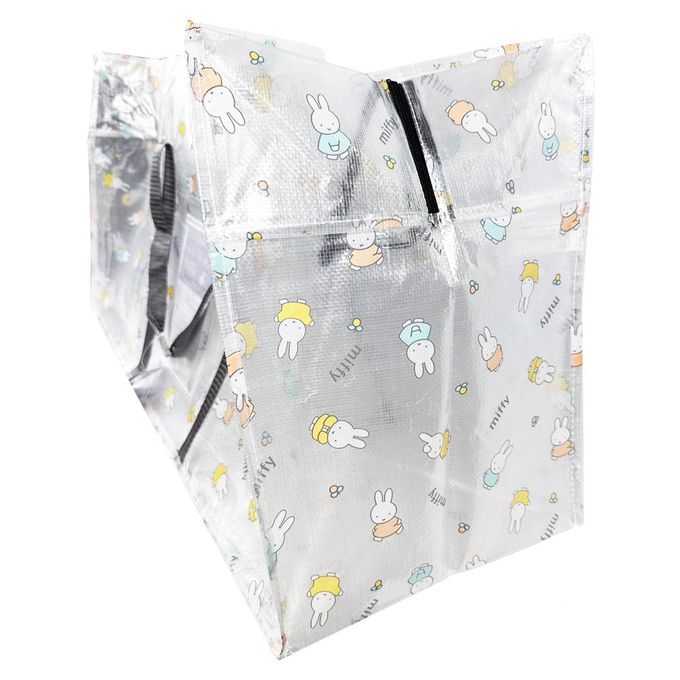 日本 Y'S TRADING - 米飛兔 Miffy 透明儲物側背袋(特大/小花)