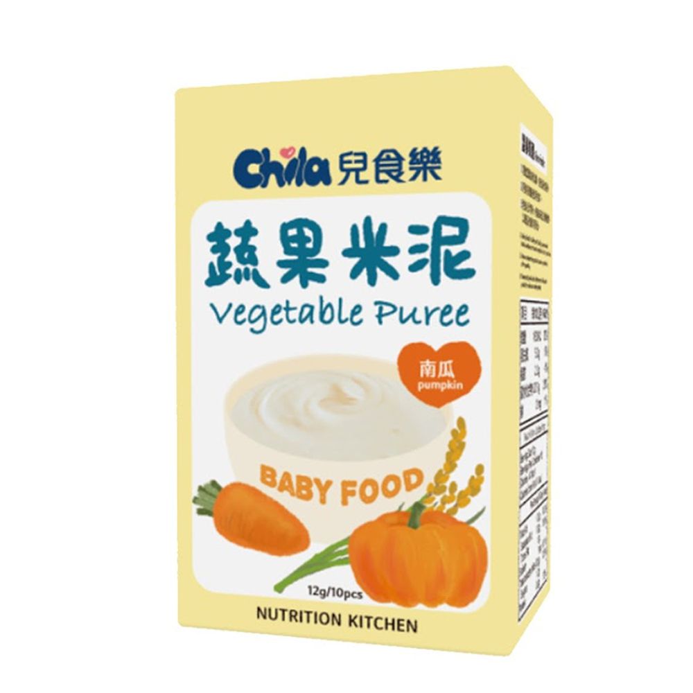 Chila兒食樂 - 蔬果米泥-南瓜(4個月以上)-1盒裝