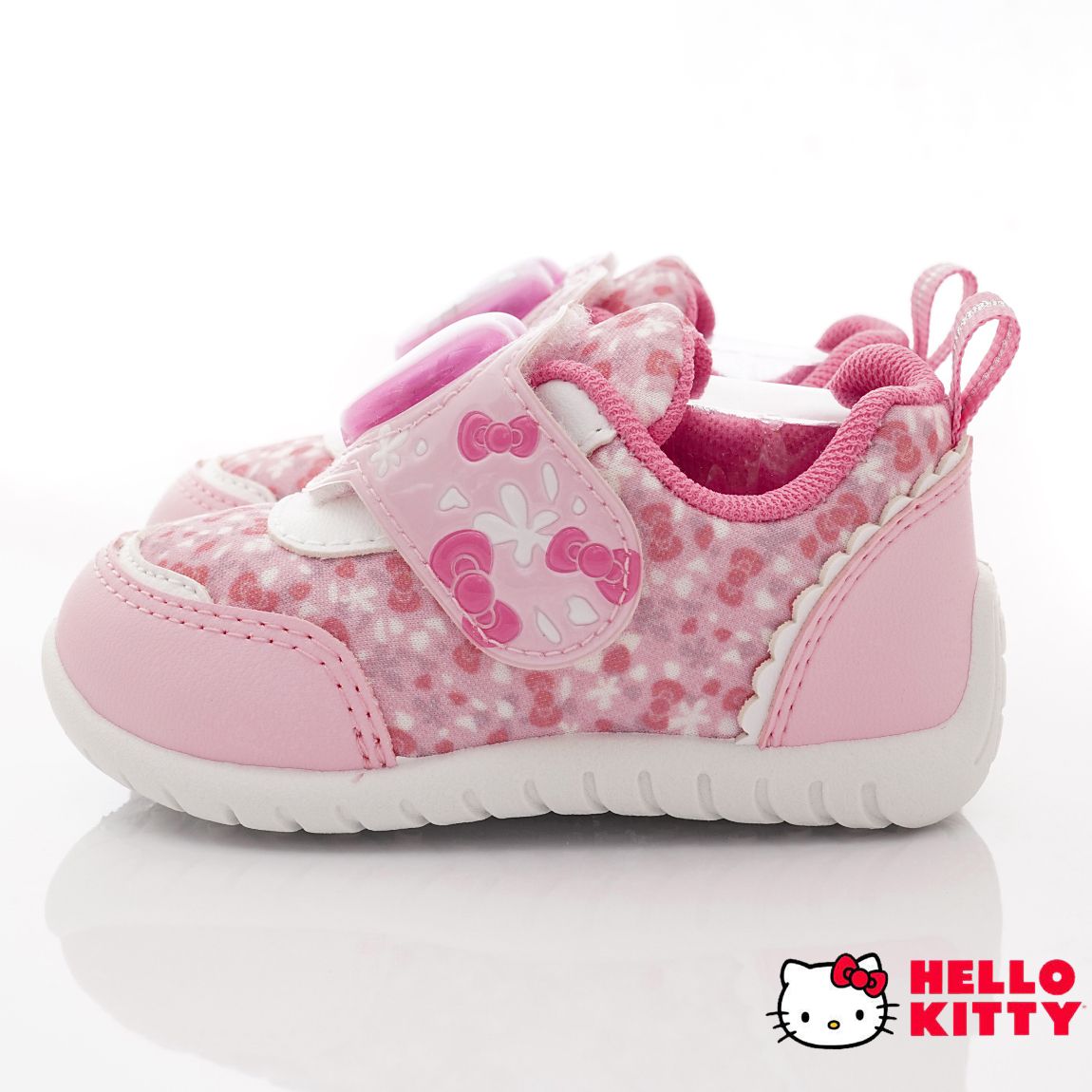 HELLO KITTY - 台灣製甜心電燈休閒款(小童段)-運動鞋-粉