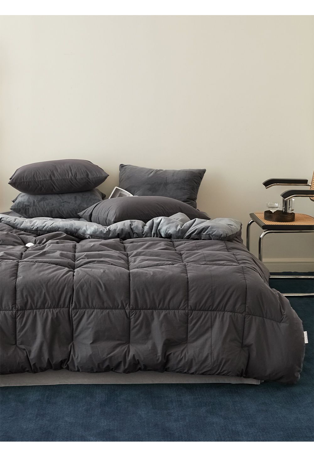 韓國 Maatila - 可水洗刷毛高密度60支棉棉被-芝麻拿鐵