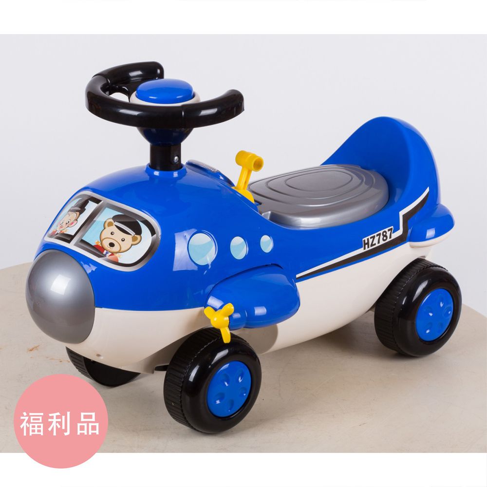 親親 Ching Ching - 福利品-民航飛機 學步車 RT-608-藍色