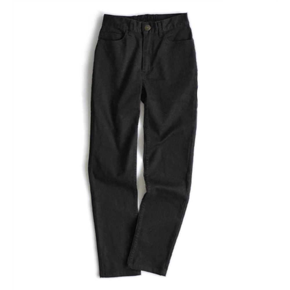 日本 zootie - Better Pants [定番] 率性基本挺款純棉直筒褲-黑