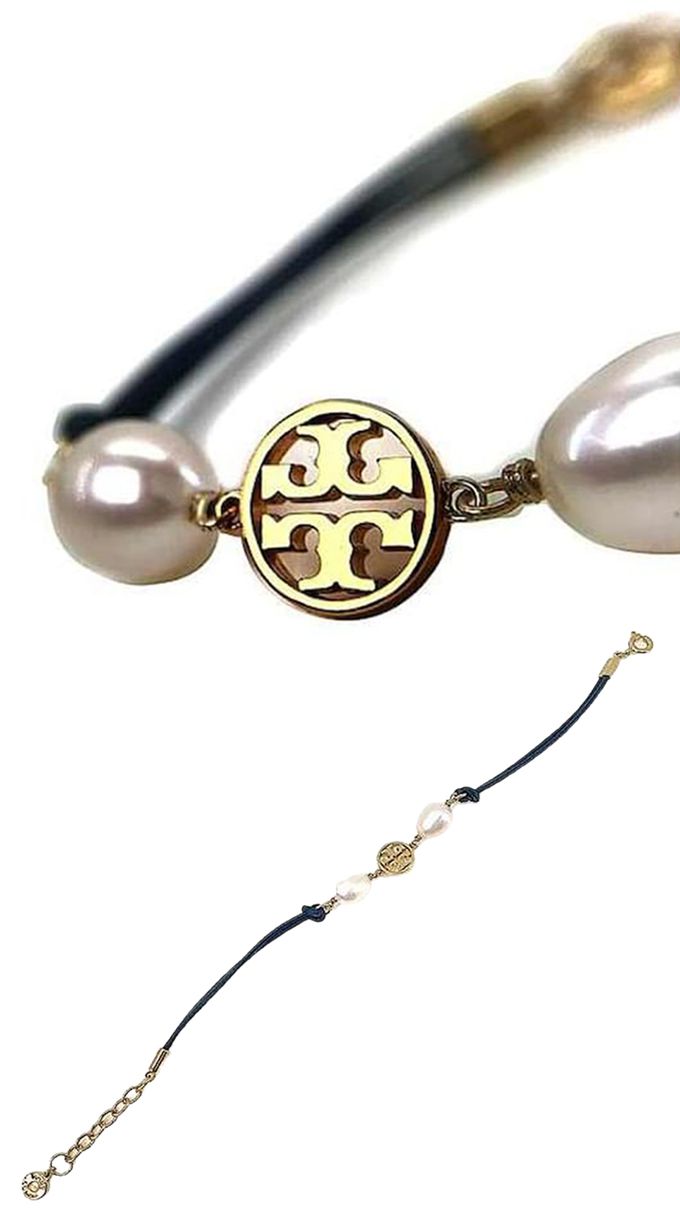 TORY BURCH - 質感造型手環-深藍色