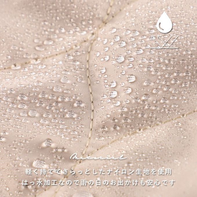 日本 LIZDAYS - 6口袋輕量絎縫時尚小巧後背包-綠x黑